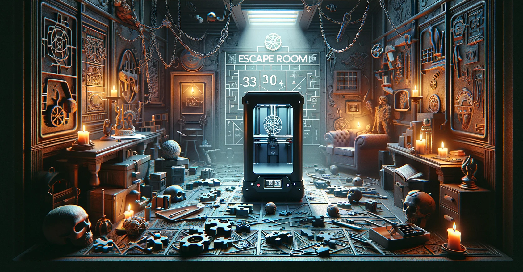 Impression 3D escape game