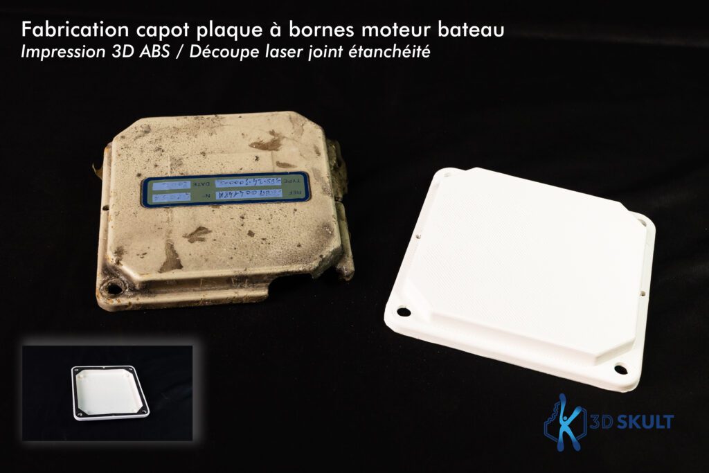 Plaque protection bornier moteur bateau