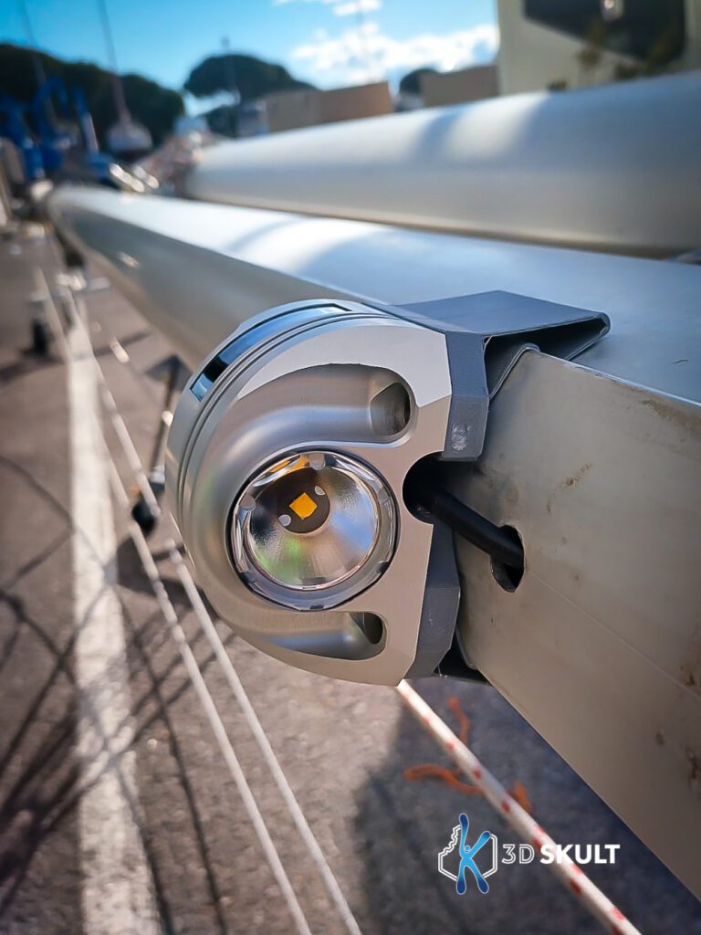 Support éclairage mat