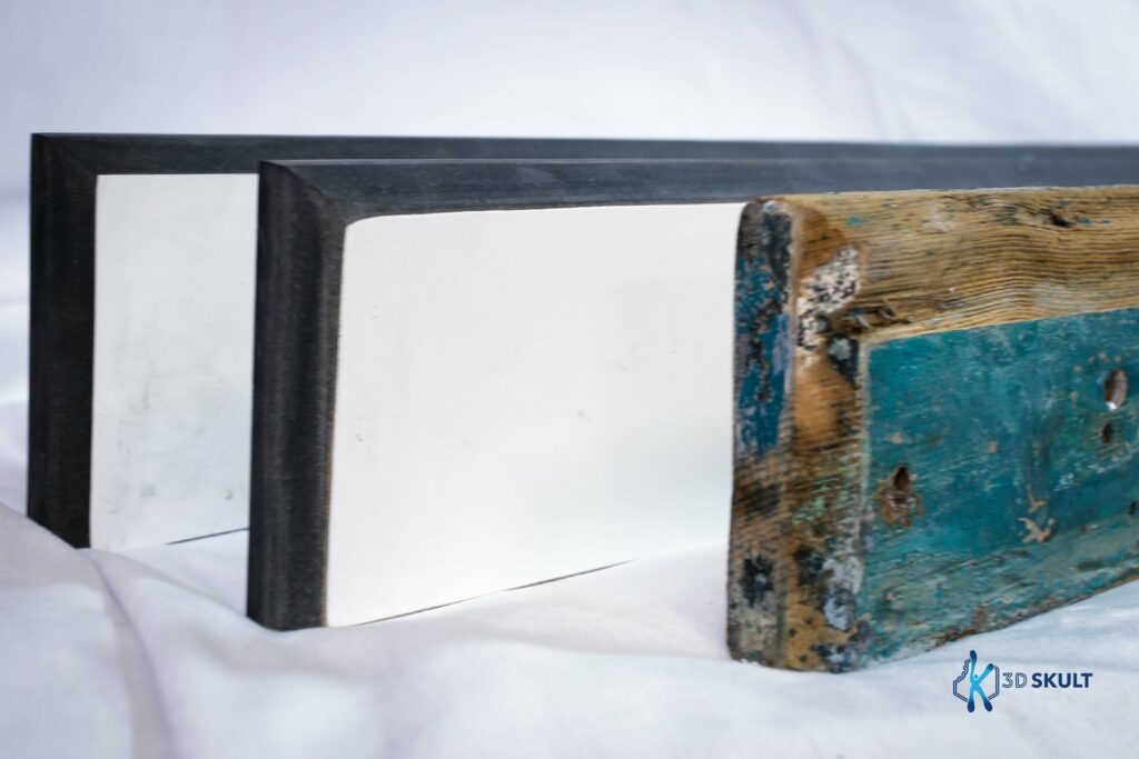 Support flaps trim coque bateau